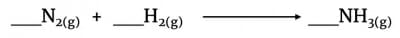 Haber equation unbalanced